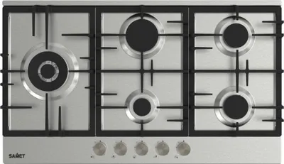 Immagine prodotto di Piano Cottura gas 5 fuochi 90 cm acciaio inox Samet Nettuno90