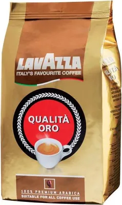 Produktbild von LAVAZZA Qualita Oro Kaffeebohnen Arabicabohnen mild 1,0 kg