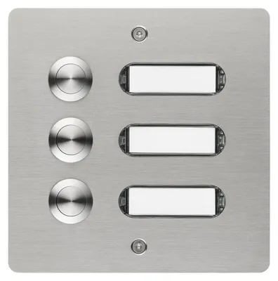 Produktbild von Etagenplatte ETA 403 mit Klingeltaster für 3 Wohneinheiten