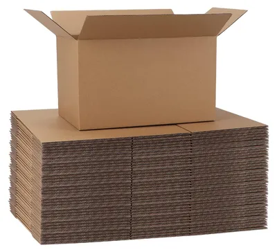 Productafbeelding van Vouwkartonnen dozen, 40 stuks - Verzenddozen - Robuuste dozen - Golfkarton - 254 x 153 x 153 mm - Duurzaam en lichtgewicht