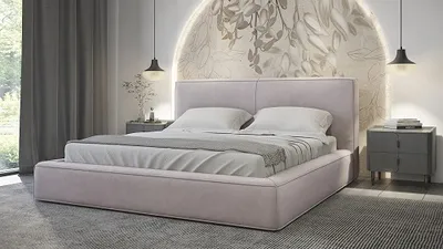 Obrázek produktu pro FURMEB24 - KALI 160 x 200 cm - ÄalounÄn postel s podnokou a devÄnm rmem - Manelsk postel s vysokm podhlavn­kem - BEZ matrace (Jasmine 62)
