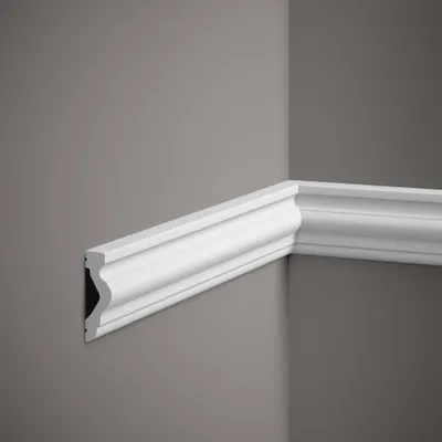 Produktbild von Mardom Wandleiste MD308 Polyforce 21 x 65 x 2000 mm Weiß Zierleiste Modern