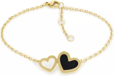 Produktbild von Pùvabný pozlacený náramek se srdíèky Enamel Hearts 2780740