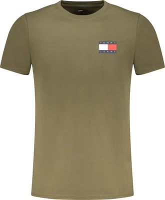 Produktbild von Nachhaltiges Herren T-Shirt in Grün – Kurzarm & Rundhals mit Logo-Druck