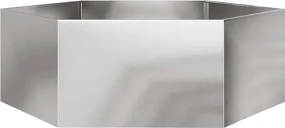 Obrázok produktu pre vidaXL Kvetináč šesťhranný 138x120x45 z nehrdzavejúcej ocele