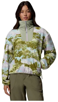 Zdjęcie produktu dla Bluza Columbia Forro polar Columbia Sequoia Grove Printed Half Zip verde azul celeste mujer dla Damskie