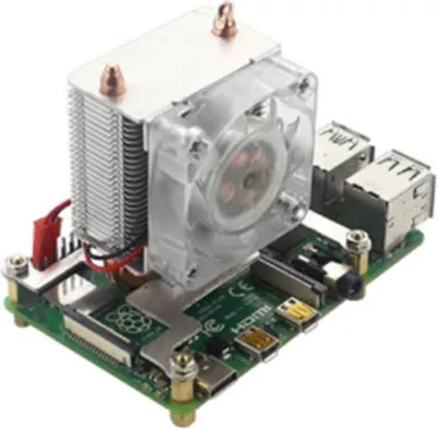 Produktbild von ICE Tower CPU Lüfter für Raspberry Pi 4, RGB beleuchtet