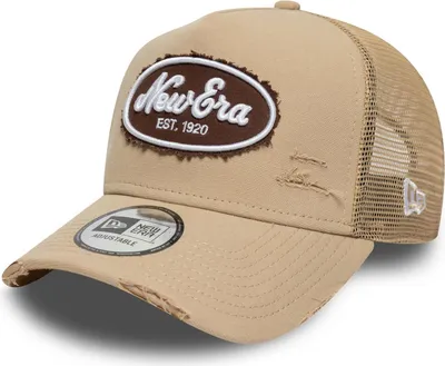 Produktbild von New Era 9FORTY A-Frame Trucker Cap Canvas Distressed beige