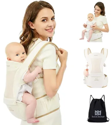 Productafbeelding van Draagbare Babydrager voor Nieuwborn tot Peuters met Heupsteun