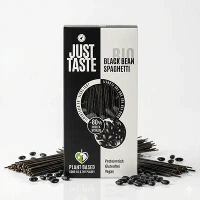 Zdjęcie produktu dla JUST TASTE – Spaghetti z czarnej fasoli – 250 g