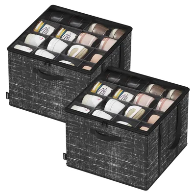 Schoenenorganizer-Set 2er-Pack, je 16 Paar, 42x42x31,7 cm