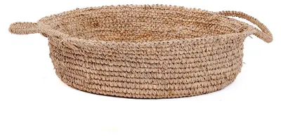 Image de Panier raphia marron 43x43x21cm