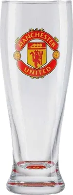 Immagine prodotto di Manchester United FC - Bicchiere da birra con stemma GF1128 (Taglia unica) (Trasparente)