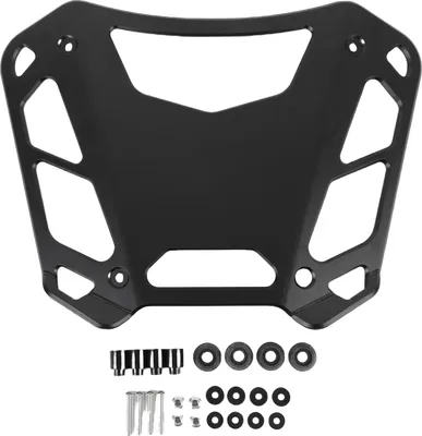 Immagine prodotto di Portapacchi posteriore per moto, nero, opaco, elevata capacità di carico, supporto per bauletto, ricambio per Spyder F3-T con
