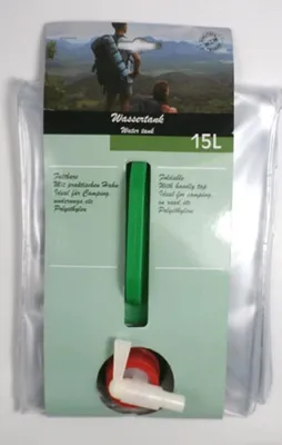 Produktbild von Wassertank Kanister 15 Liter Fassungsvermögen faltbar 20x26x19cm