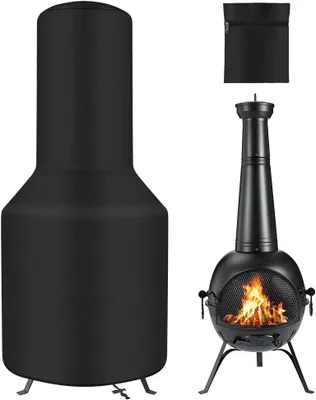 Zdjęcie produktu dla Osłona ochronna na grzejnik tarasowy, wodoodporna i wiatroodporna, o wymiarach 122 x 61 x 29 cm, odporna na promieniowanie UV, przeznaczona do użytku na zewnątrz