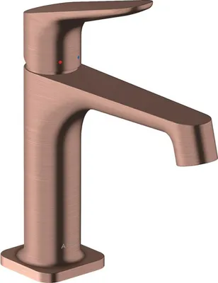 Produktbild von Einhebel-Waschtischmischer AXOR CITTERIO M 100 DN 15 m ZAG 1 1/4Zoll brushed red gold mit Zugstangen-Ablaufgarnitur 1 1/4Z brushed red gold