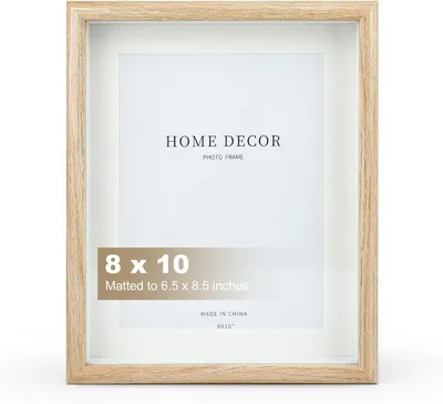 Image de Cadre photo en bois, en chêne blanc, dimensions 20 x 25 cm, pour fixation au mur ou à poser