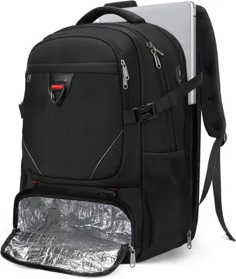 Imagen del producto de Mochila para portátil de 50 litros, con compartimento aislado para portátil de 17,3 pulgadas, resistente al agua, ideal para la escuela y el trabajo