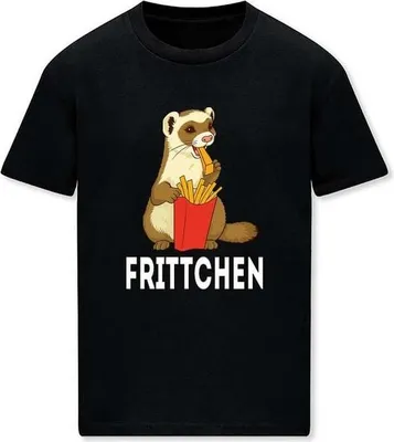 Produktbild von Tierisch T-Shirt Herren Frittchen schwarz M