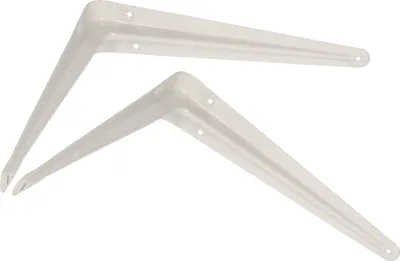 Productafbeelding van KOTARBAU® Set van 2 plankhouders, plankhouders voor wandmontage (wit, 250 x 200 mm)