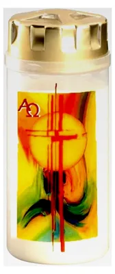Produktbild von AETERNA Grablicht Osterkerze Sonne, Kreuz