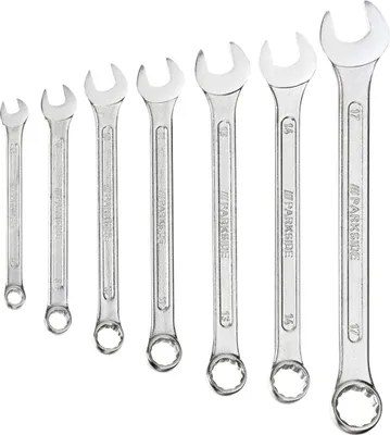 Produktbild von PARKSIDE® Gabel-/Ringschlüssel-Set (Ring-Maulschlüssel Set)