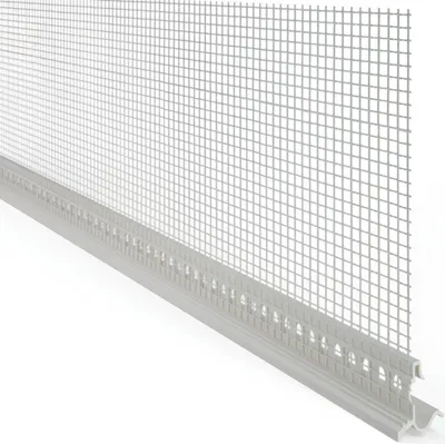 Produktbild von 10x Einhängeprofil 6mm WDVS Sockel Profil Gewebe Sockelschiene Armierungsgewebe