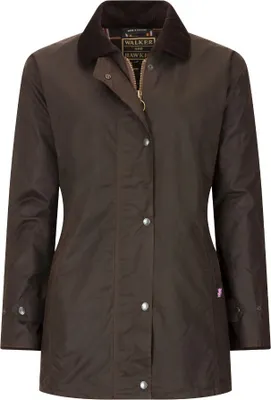 Produktbild von Walker and Hawkes Damen Wachsjacke Victoria – Braun 46