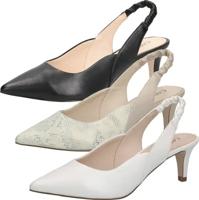 Produktbild von Caprice Damen Leder Pumps Slingback 9_29600_28, Größe:39 EU, Farbe:Schwarz