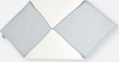 Produktbild von KraftKids Decke für Babyschale Winter Musselin grau Pusteblumen 100 cm x 100 cm