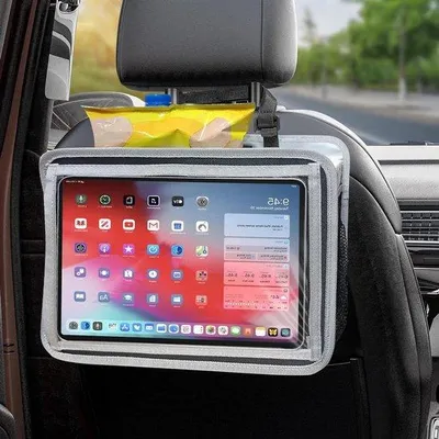 Produktbild von Famanu Auto-Organizer mit Getränkehaltern - Grau