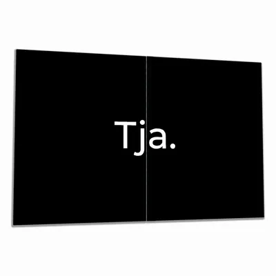 Produktbild von Wallario Herdabdeckplatte aus Glas, Größe 80 x 52 cm 2-teilig, Motiv Tja