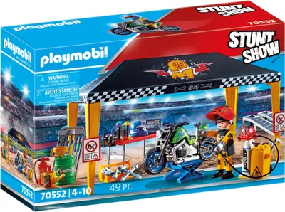 Produktbild von PLAYMOBIL Stuntshow 70552 Stuntshow Werkstattzelt