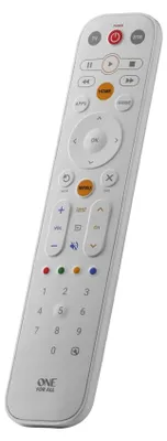 Productafbeelding van Universele afstandsbediening One for All EazyClean 2-in-1, wit