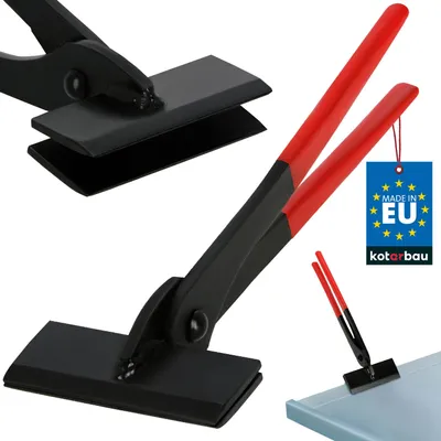 Obrázok produktu pre KOTARBAU® Kliešte na plech 100 mm rovné 0ş Kované skladacie kliešte pre pokrývačov na ohýbanie plechu s gumovou rukoväťou
