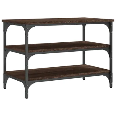 Obrázek produktu pro vidaXL Lavice na boty hnědý dubový vzhled 70x38,5x49 cm Materiál na bázi dřeva
