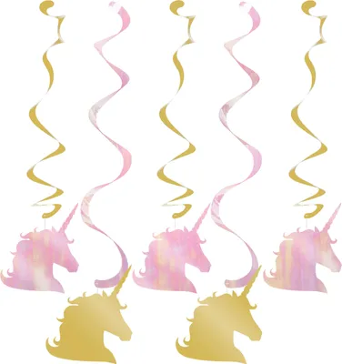 Produktbild von Hängedeko Unicorn sparkle, 5Stk.