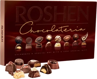 Produktbild von "Chocolateria" Assorti aus Schokoladekonfekt mit verschiedenen Füllungen und Konfekt, Enthält Alkohol 194g