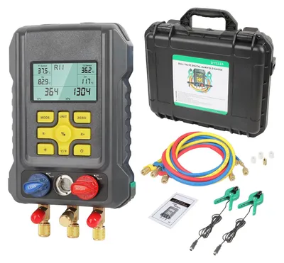 Digitales Manometer-Set für Kältemittel R1234YF, R134A, R404A