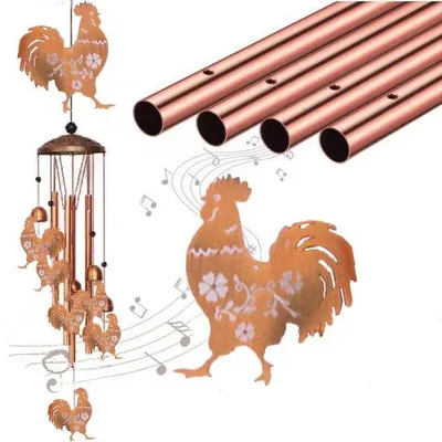 Image de Carillon en laiton à fonction décorative pour la cour intérieure