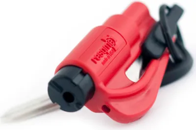Image de Outil de sauvetage Resqme, coupe-ceinture, secours d'urgence, rouge