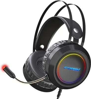Image de FOREV FV-G95 + LED Casque de jeu USB avec microphone Noir