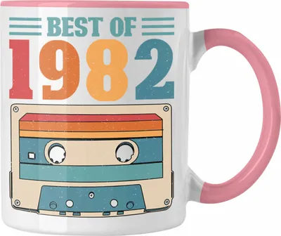 Produktbild von Trendation - 1982 Geburtstag Mann Geschenk Frau Tasse 40er Geburtstag 40 Jahre Alt Geschenkidee (Rosa)