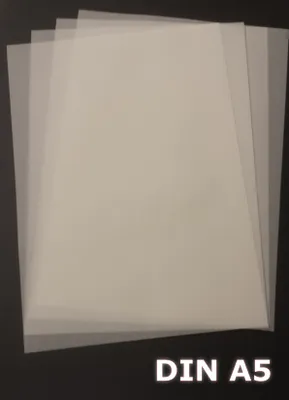 Produktbild von 25 Blatt DIN A5 Transparentpapier Zanders T2000 110g/m² exzellente Durchsicht, sehr gute Qualität, mögliche Verwendung: Einladungen, Visitenkarten, Einlegeblätter für Alben, Fotoalben, Fensterbilder, Bastelarbeiten und vieles mehr