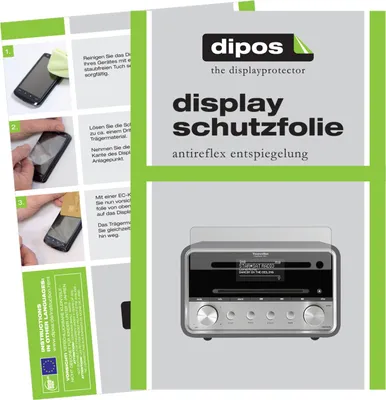Produktbild von 3x Schutzfolie für TechniSat DigitRadio 580 matt Displayschutzfolie Folie Display Schutz dipos