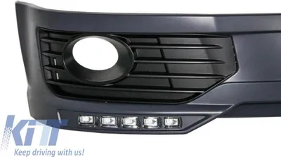 Produktbild von Stoßstangenspoiler LED DRL für VW Transporter Multivan Caravelle T5 T5.1 Facelift.