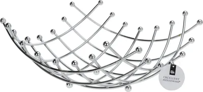 Produktbild von Excellent Houseware Obstschale - Chrom - 32 x 32 cm - quadratisch