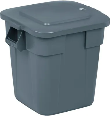 Image de Rubbermaid FG352600GRAY Rubbermaid conteneur BRUTE 106 litres, rectangulaire, en PP, gris