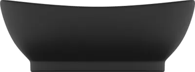 Obrázek produktu pro vidaXL umyvadlo s přepadem Matt Black 58,5x39cm Keramika